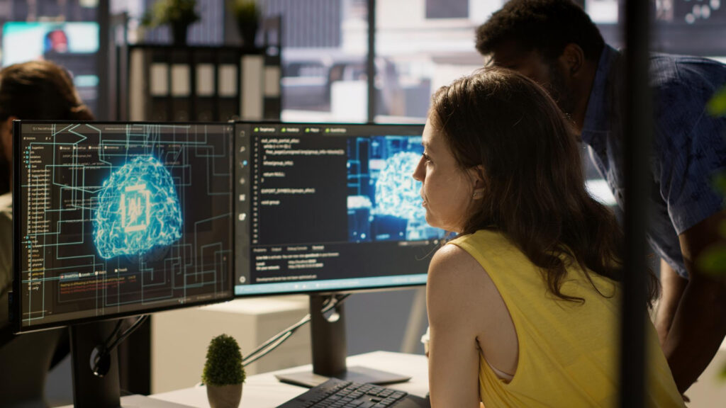 Profissionais utilizando a Inteligência Artificial no trabalho